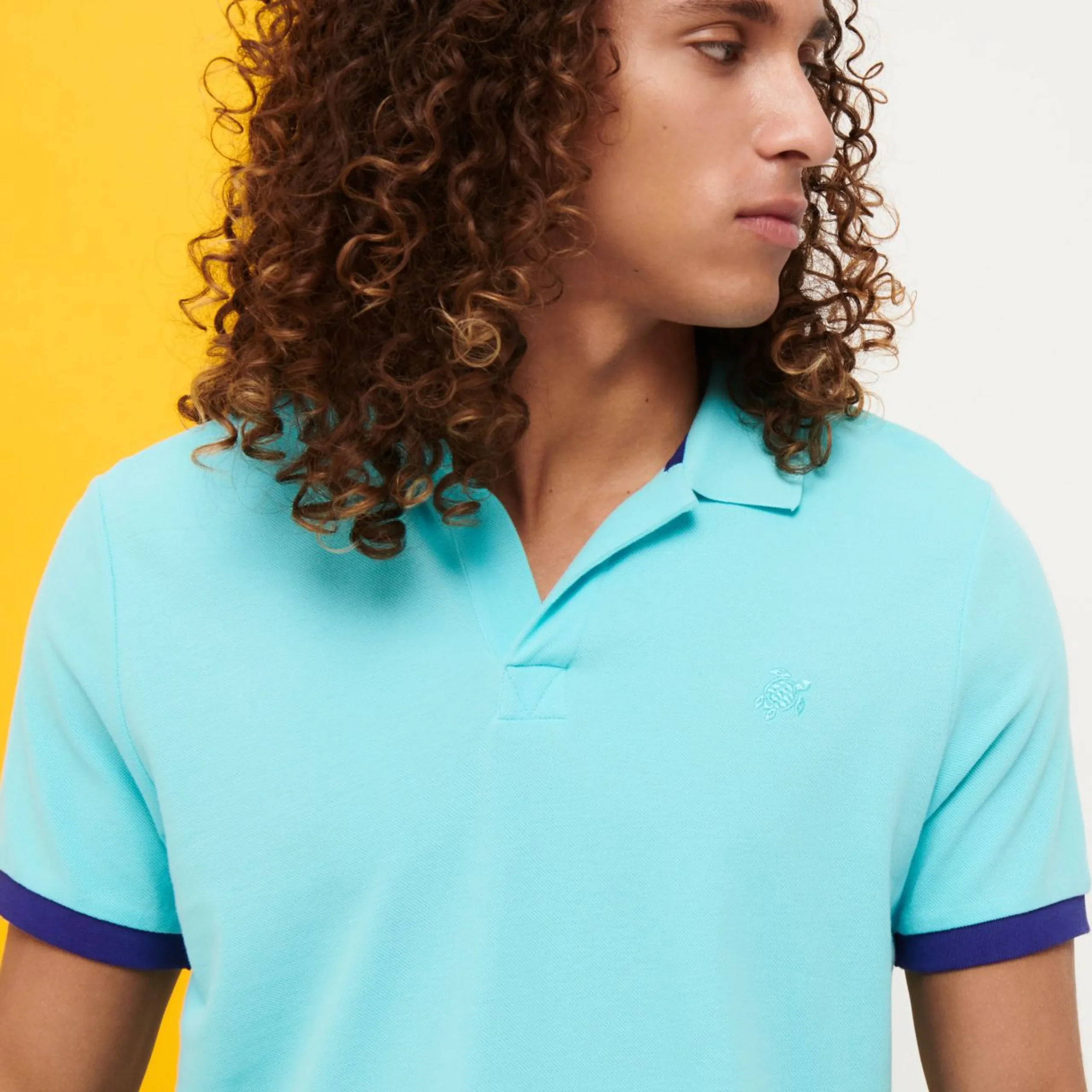 Homme Vilebrequin Polos^Polo En Pique De Coton Homme Uni