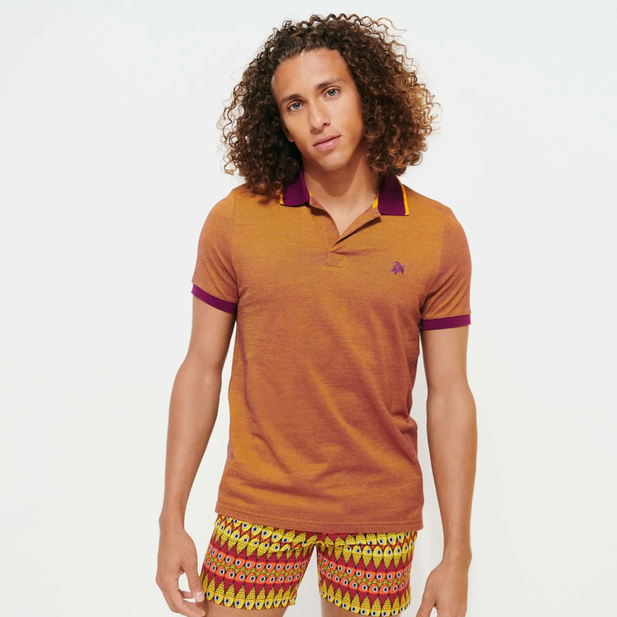 Homme Vilebrequin Polos^Polo En Pique De Coton Homme Uni
