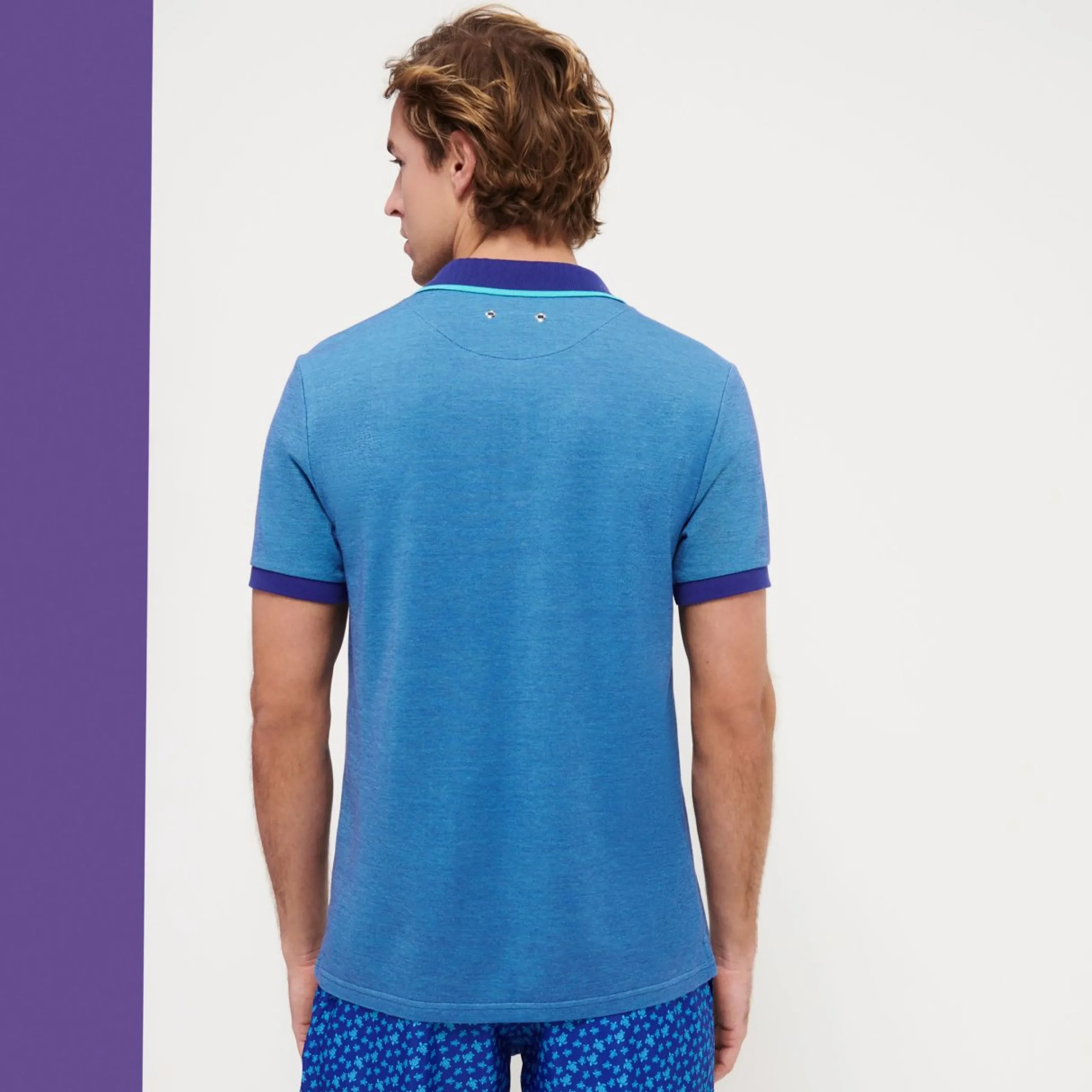 Homme Vilebrequin Polos^Polo En Pique De Coton Homme Uni