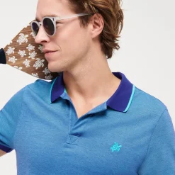 Homme Vilebrequin Polos^Polo En Pique De Coton Homme Uni