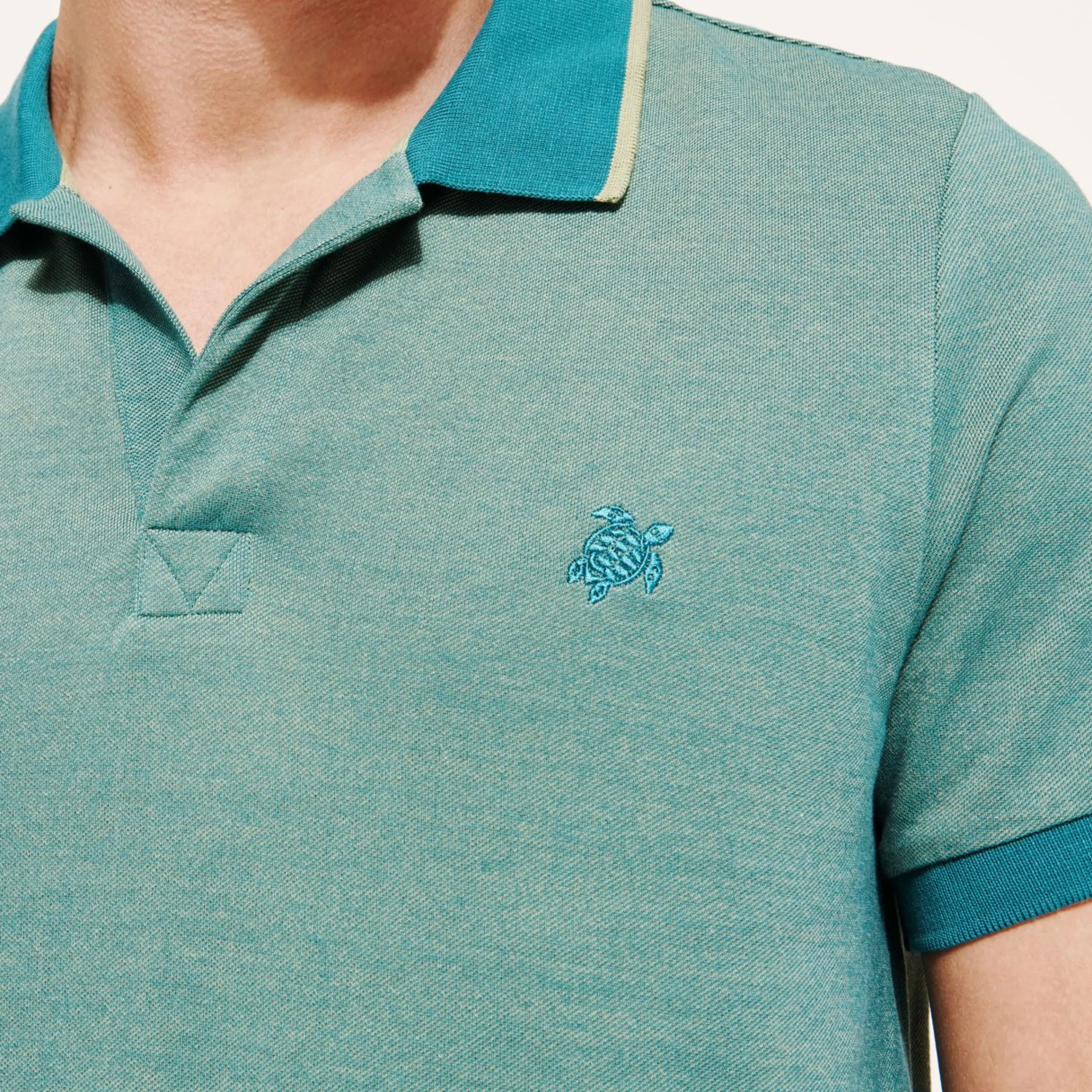 Homme Vilebrequin Polos^Polo En Pique De Coton Homme Uni