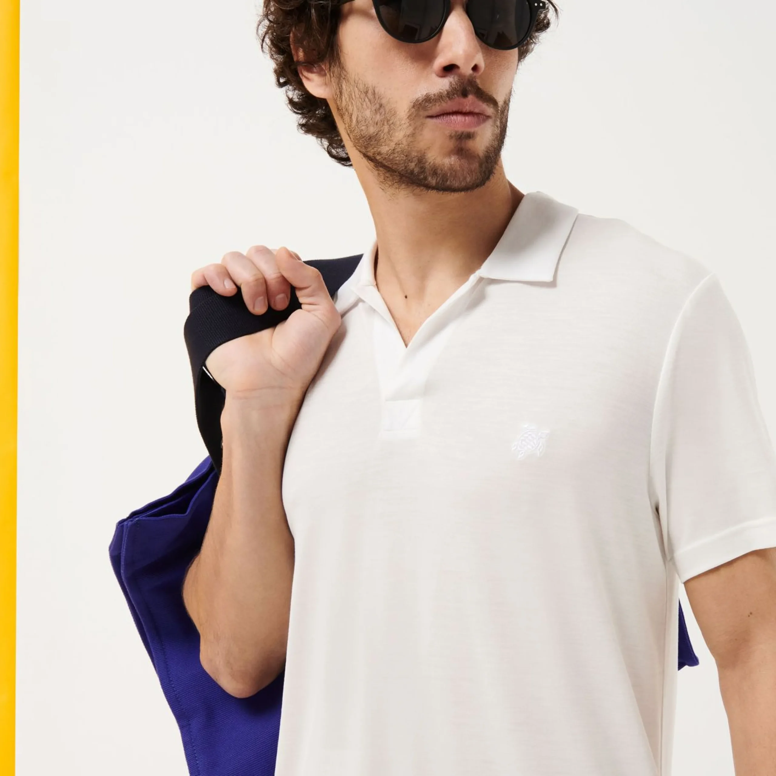 Homme Vilebrequin Polos^Polo En Tencel Homme Uni