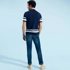Homme Vilebrequin Polos^Polo Raye En Coton Homme