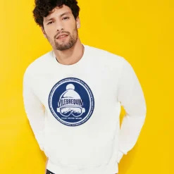 Homme Vilebrequin Sweats^Pull Col Rond En Coton Logo Eponge Homme