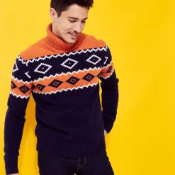 Homme Vilebrequin Pulls Et Cardigans^Pull Col Roule Laine Jacquard Homme