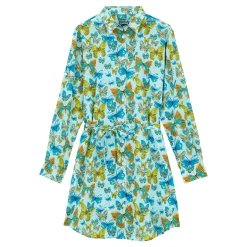 Femme Vilebrequin Robes^Robe Chemise En Coton Femme Butterflies
