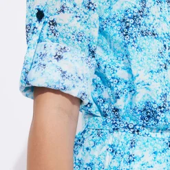 Femme Vilebrequin Robes^Robe Chemise En Coton Organique Femme Flowers Tie & Dye