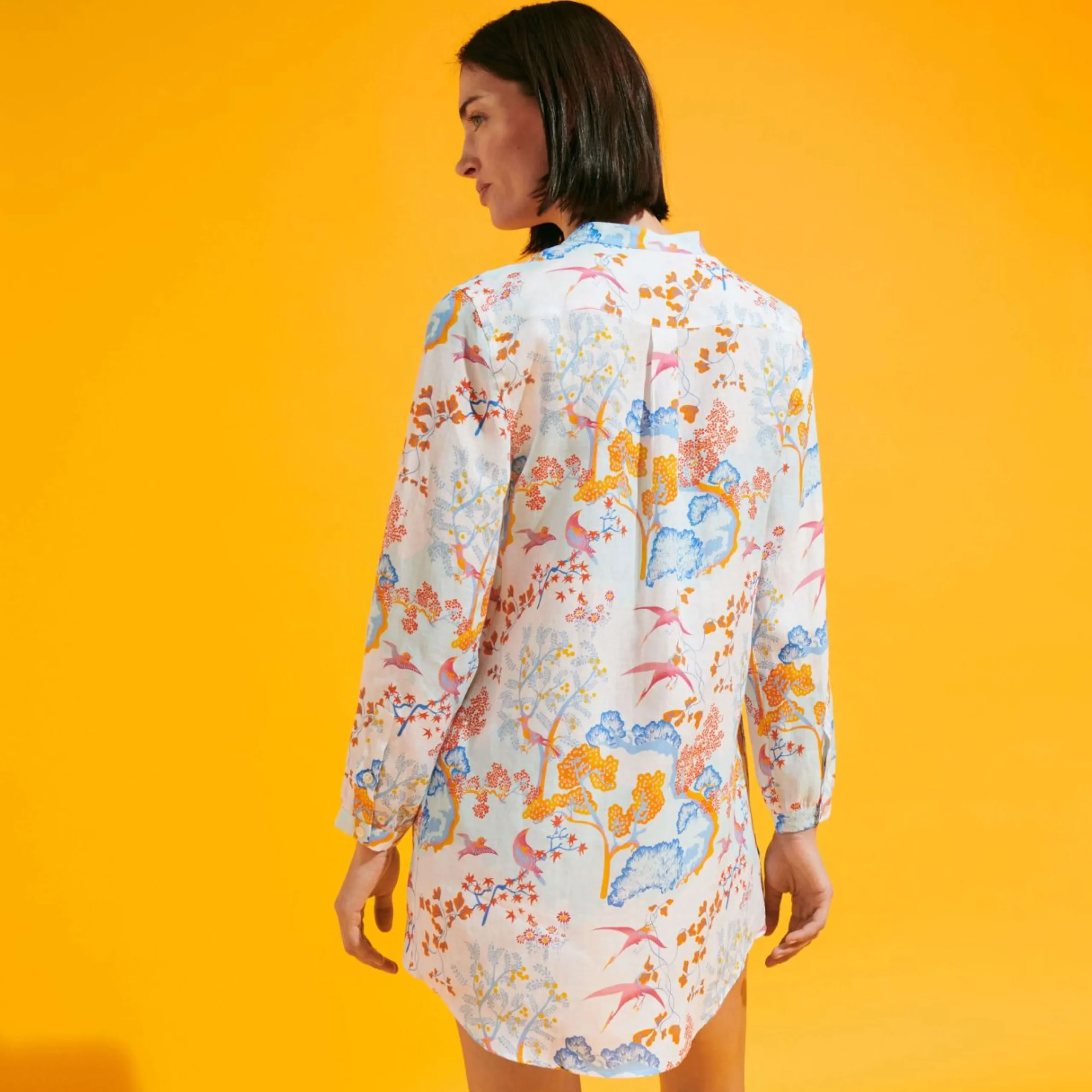 Femme Vilebrequin Robes^Robe Chemise Femme Peaceful Trees