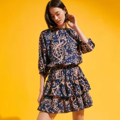 Femme Vilebrequin Robes^Robe Courte A Volants En Coton Femme Sweet Blossom