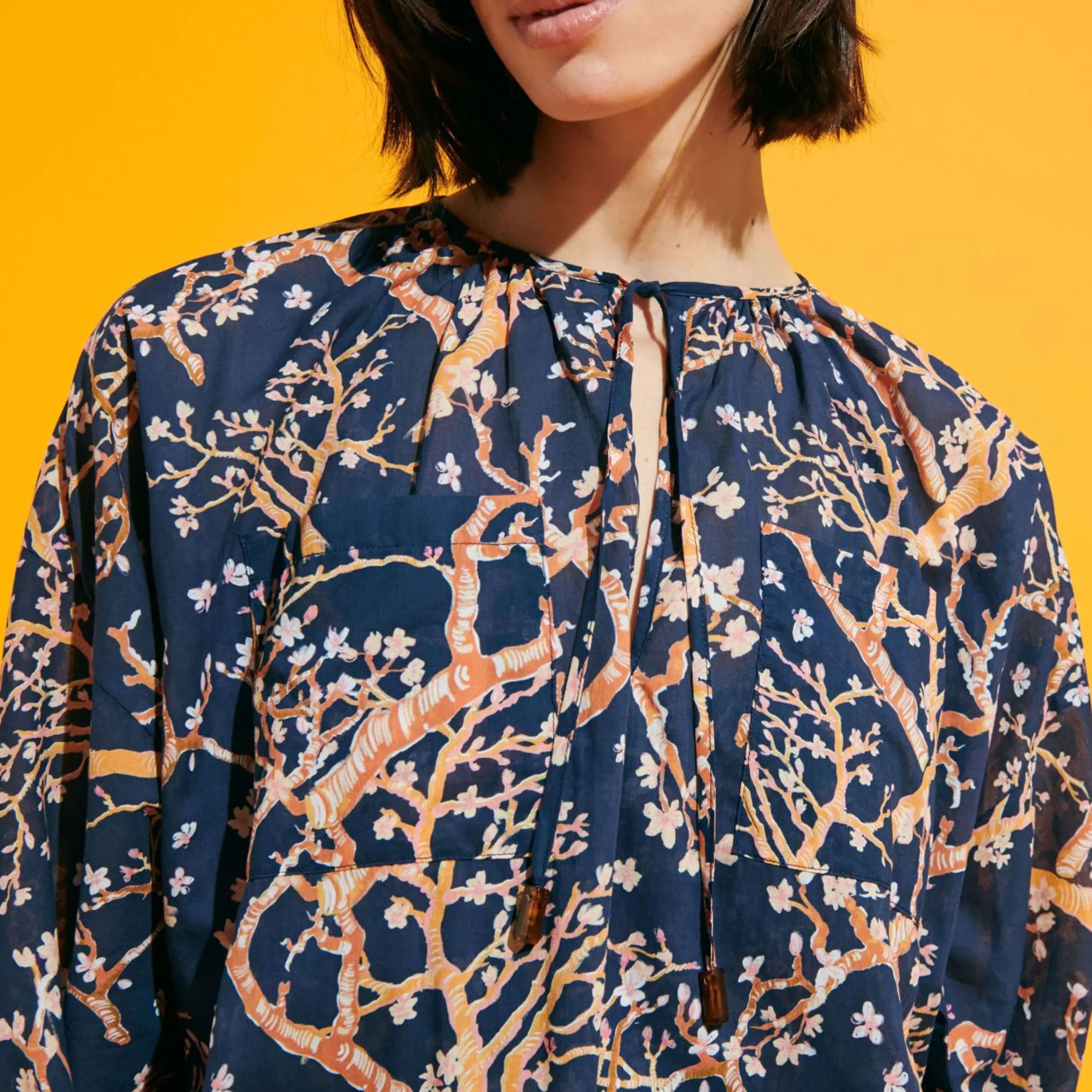 Femme Vilebrequin Robes^Robe Courte A Volants En Coton Femme Sweet Blossom