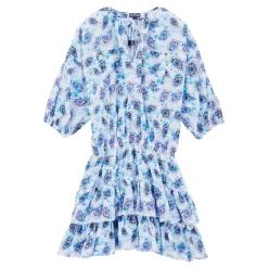 Femme Vilebrequin Robes^Robe Courte A Volants En Coton Femme Flash Flowers