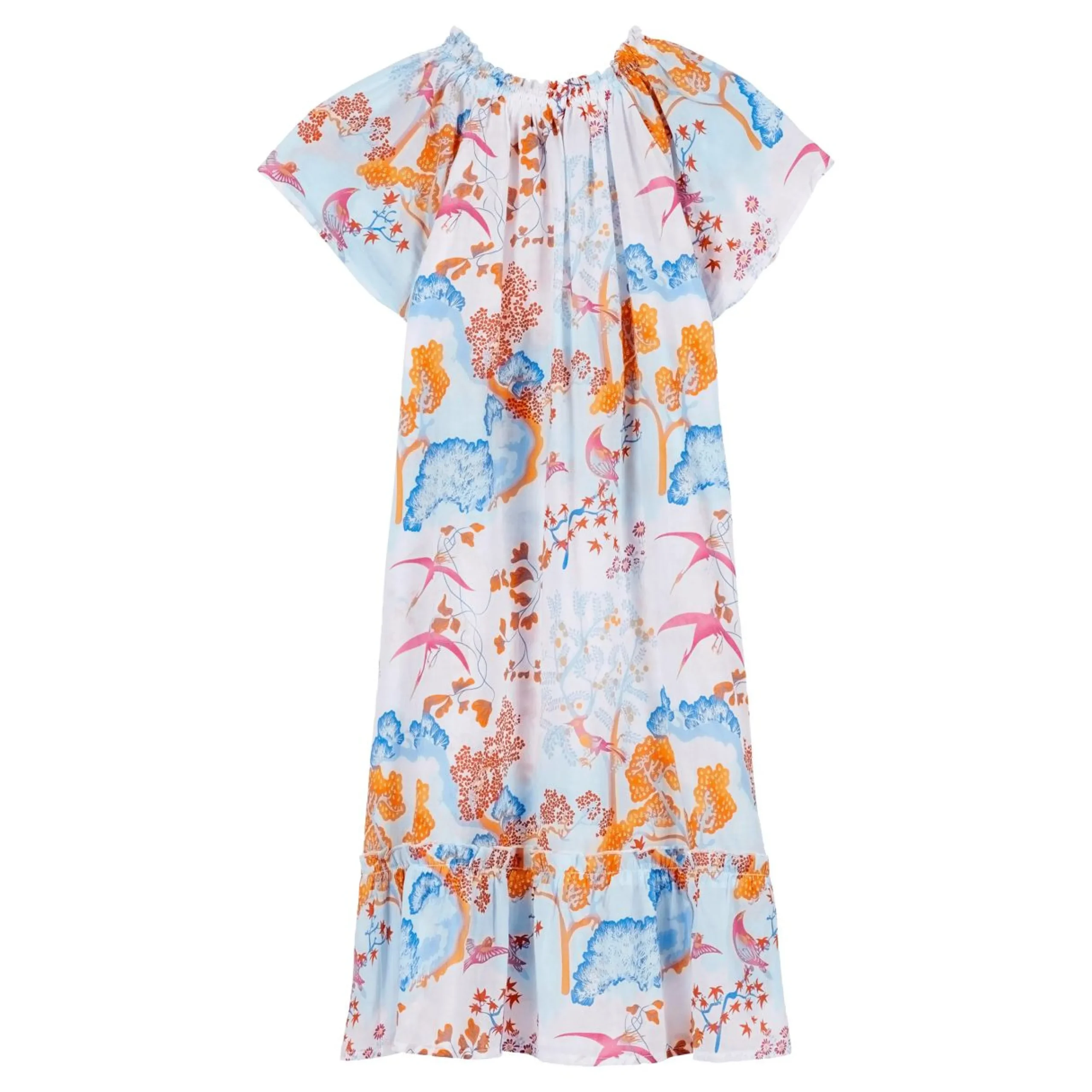 Fille Vilebrequin Robes^Robe En Coton Fille Peaceful Trees