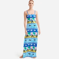 Femme Vilebrequin Robes^Robe Longue Bustier Femme La Mer - X Jcc+ - Edition Limitee