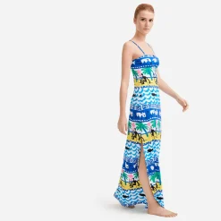 Femme Vilebrequin Robes^Robe Longue Bustier Femme La Mer - X Jcc+ - Edition Limitee