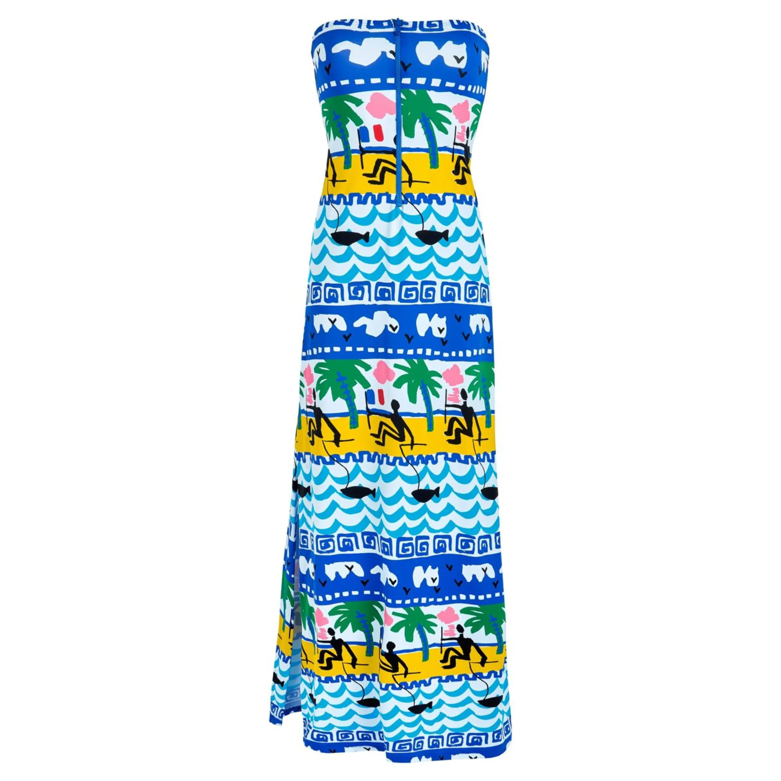 Femme Vilebrequin Robes^Robe Longue Bustier Femme La Mer - X Jcc+ - Edition Limitee