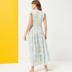 Femme Vilebrequin Robes^Robe Longue Femme Hidden Fishes - X Poupette St Barth
