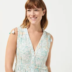 Femme Vilebrequin Robes^Robe Longue Femme Hidden Fishes - X Poupette St Barth