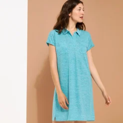 Femme Vilebrequin Robes^Robe Longue Polo En Lin Femme Unie