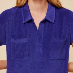 Femme Vilebrequin Robes^Robe Polo Eponge Unie Femme