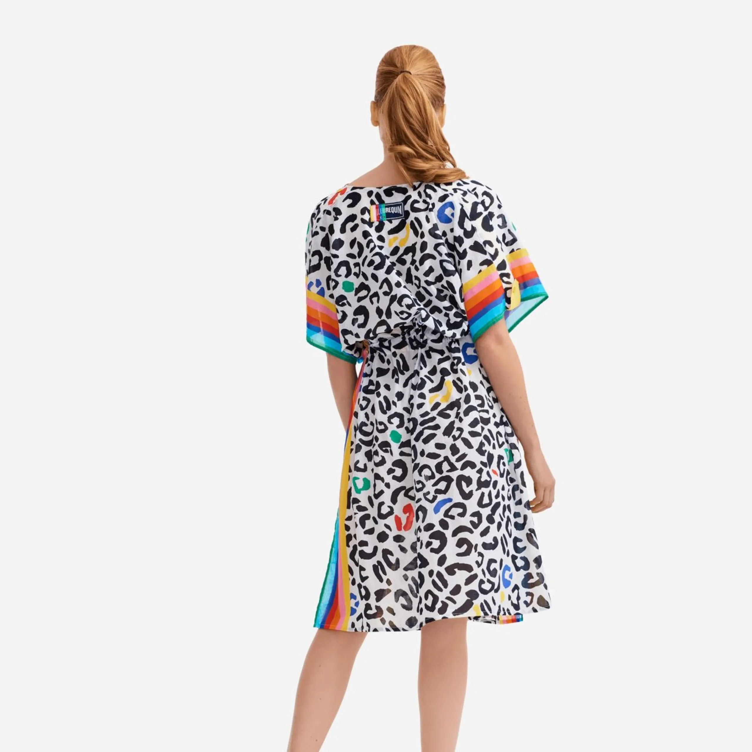 Femme Vilebrequin Tuniques^Robe Tunique Femme Leopard Et Rainbow - X Jcc+ - Edition Limitee