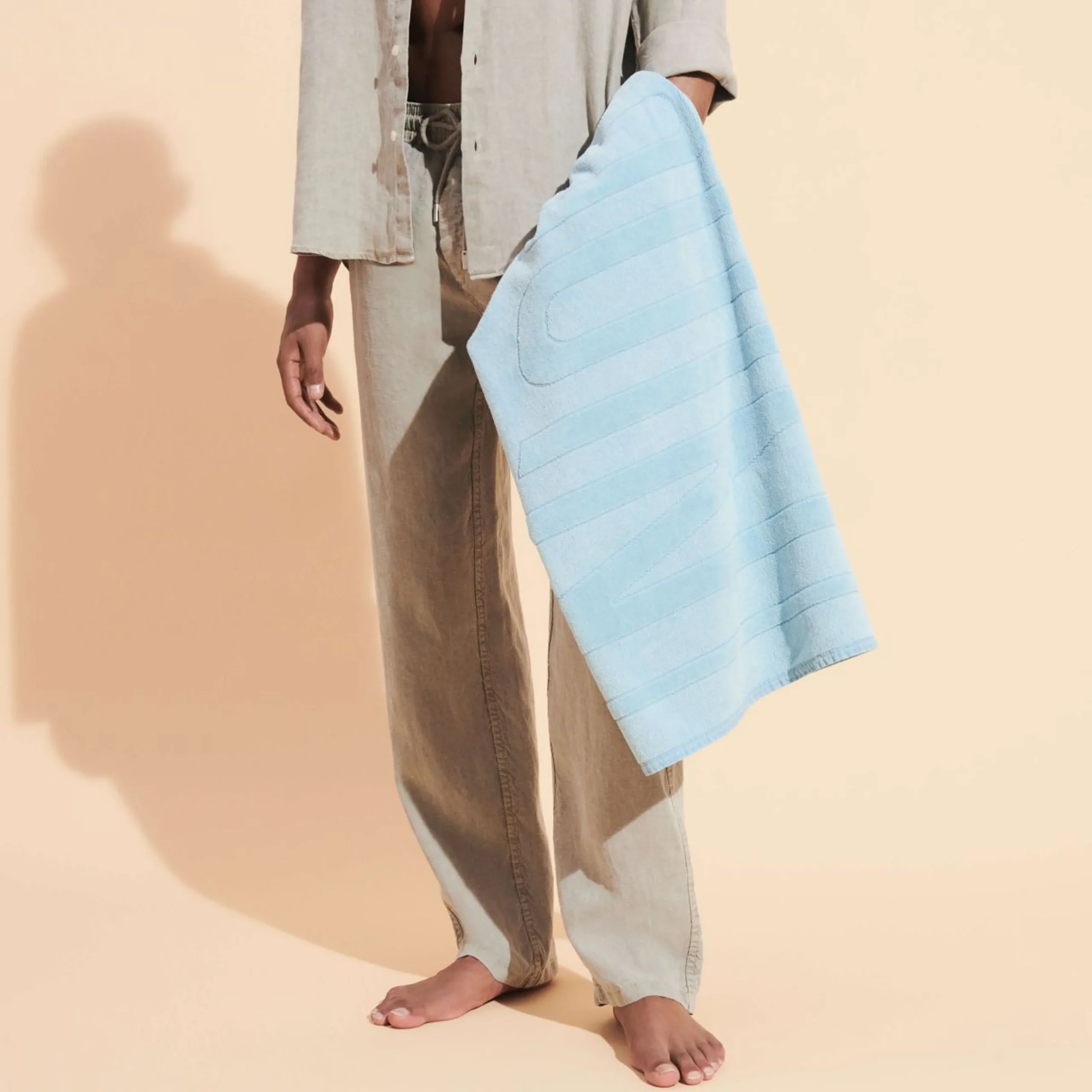 Femme Vilebrequin Serviettes De Plage Et Pareos^Serviette De Plage En Coton Coloration Minerale Naturelle