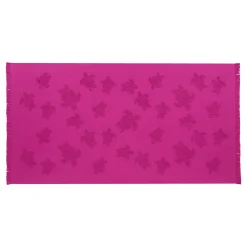 Fille Vilebrequin Ponchos Et Serviettes^Serviette De Plage Fouta Uni En Coton Biologique Jacquard Tortues