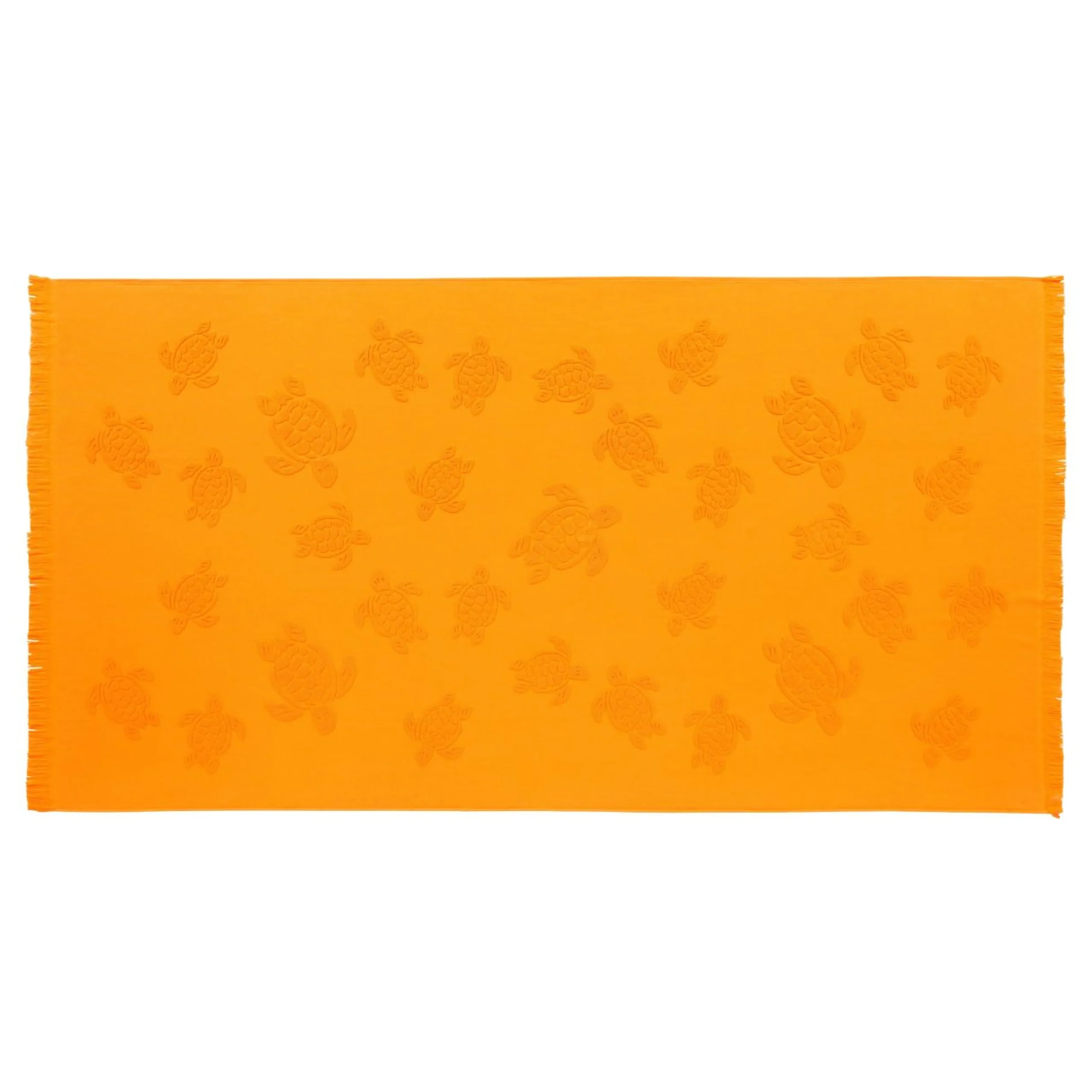 Fille Vilebrequin Ponchos Et Serviettes^Serviette De Plage Fouta Uni En Coton Biologique Jacquard Tortues