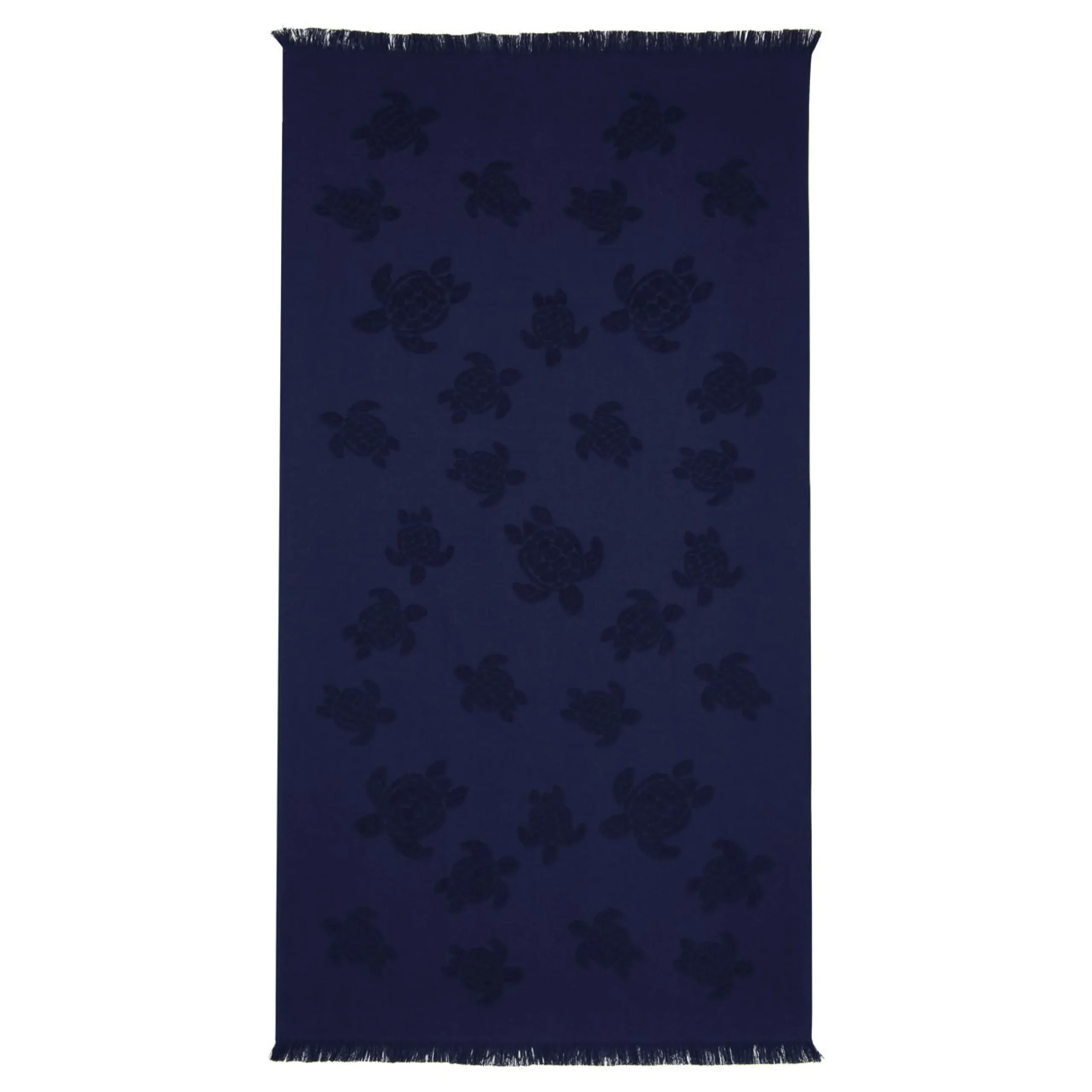 Fille Vilebrequin Ponchos Et Serviettes^Serviette De Plage Fouta Uni En Coton Biologique Jacquard Tortues