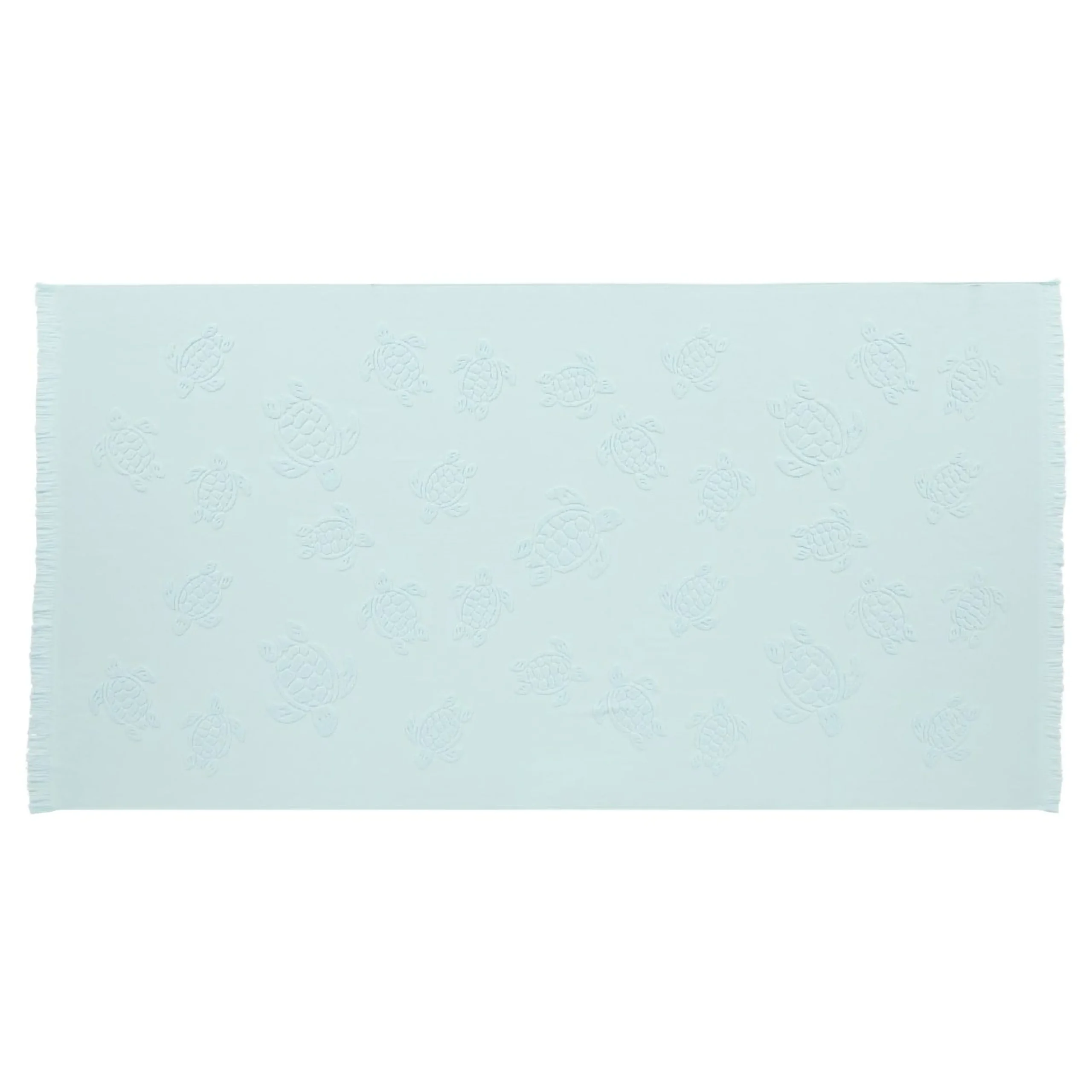 Fille Vilebrequin Ponchos Et Serviettes^Serviette De Plage Fouta Uni En Coton Biologique Jacquard Tortues