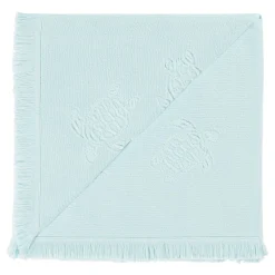 Fille Vilebrequin Ponchos Et Serviettes^Serviette De Plage Fouta Uni En Coton Biologique Jacquard Tortues