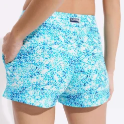 Femme Vilebrequin Shorties^Shorty De Bain Ceinture Plate Femme Flowers Tie & Dye