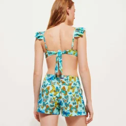 Femme Vilebrequin Shorties^Shorty De Bain Ceinture Plate Femme Butterflies