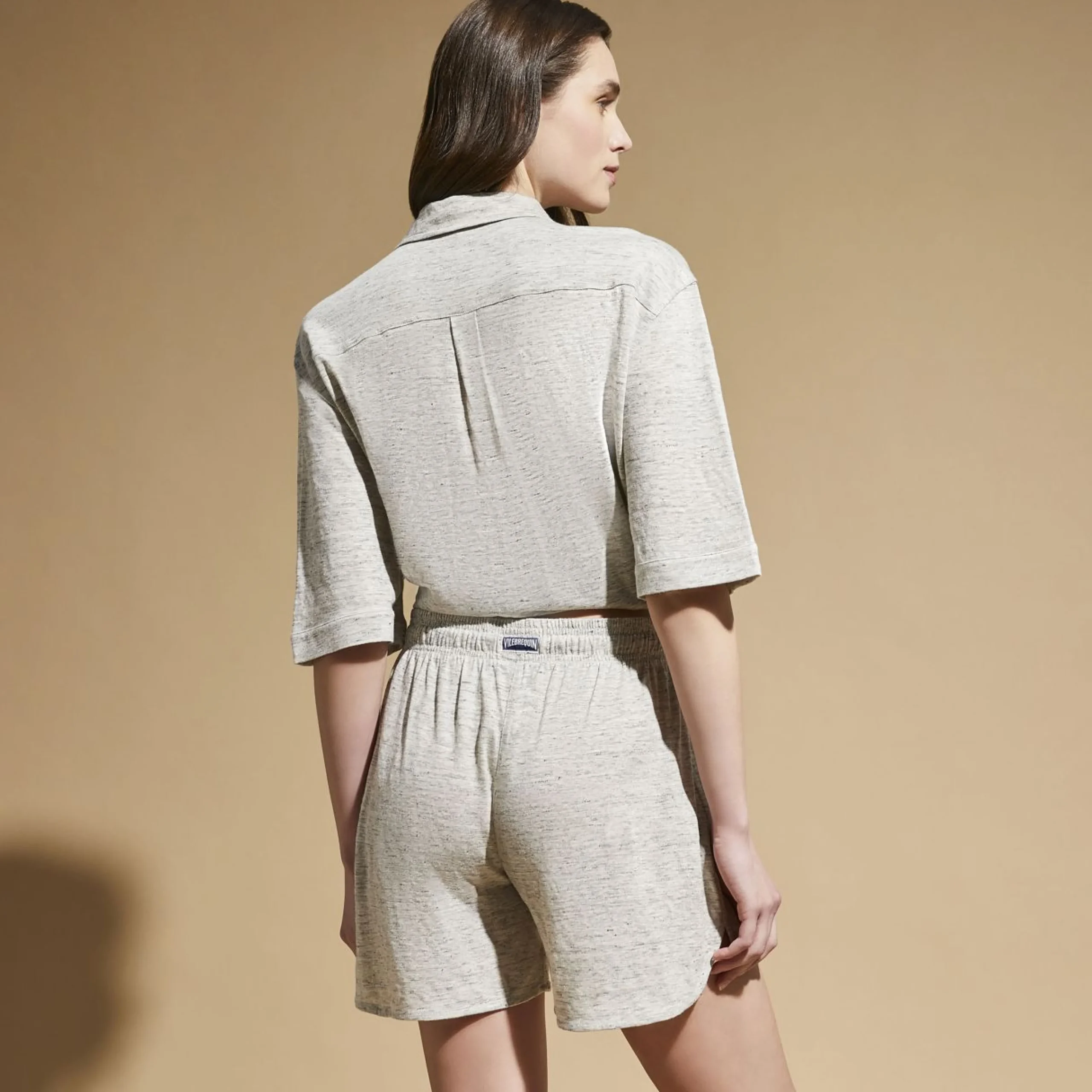 Femme Vilebrequin Shorties^Shorty En Jersey De Lin Femme