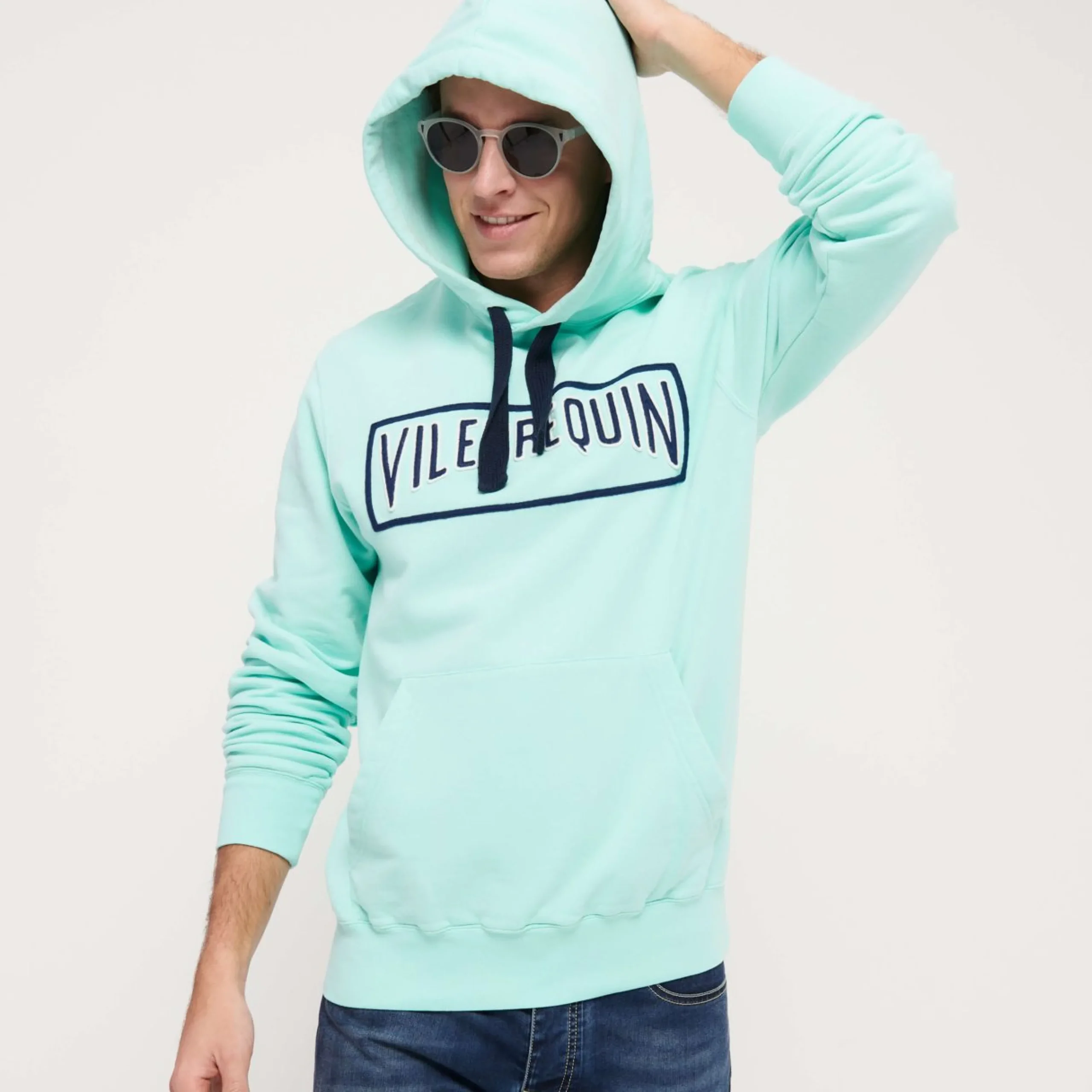 Homme Vilebrequin Sweats^Sweat A Capuche Brodé En Coton Homme Uni