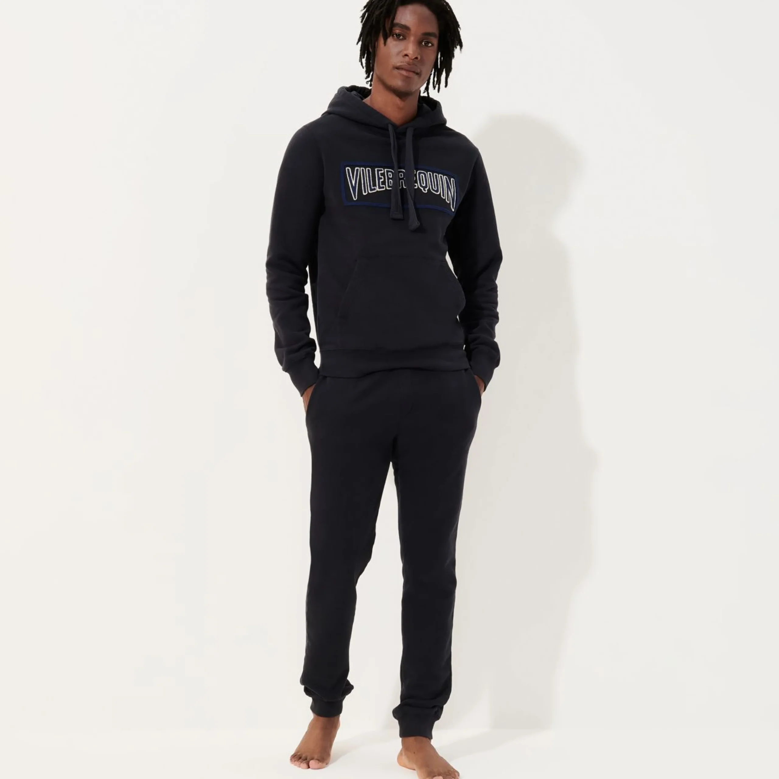 Homme Vilebrequin Sweats^Sweat A Capuche Brodé En Coton Homme Uni