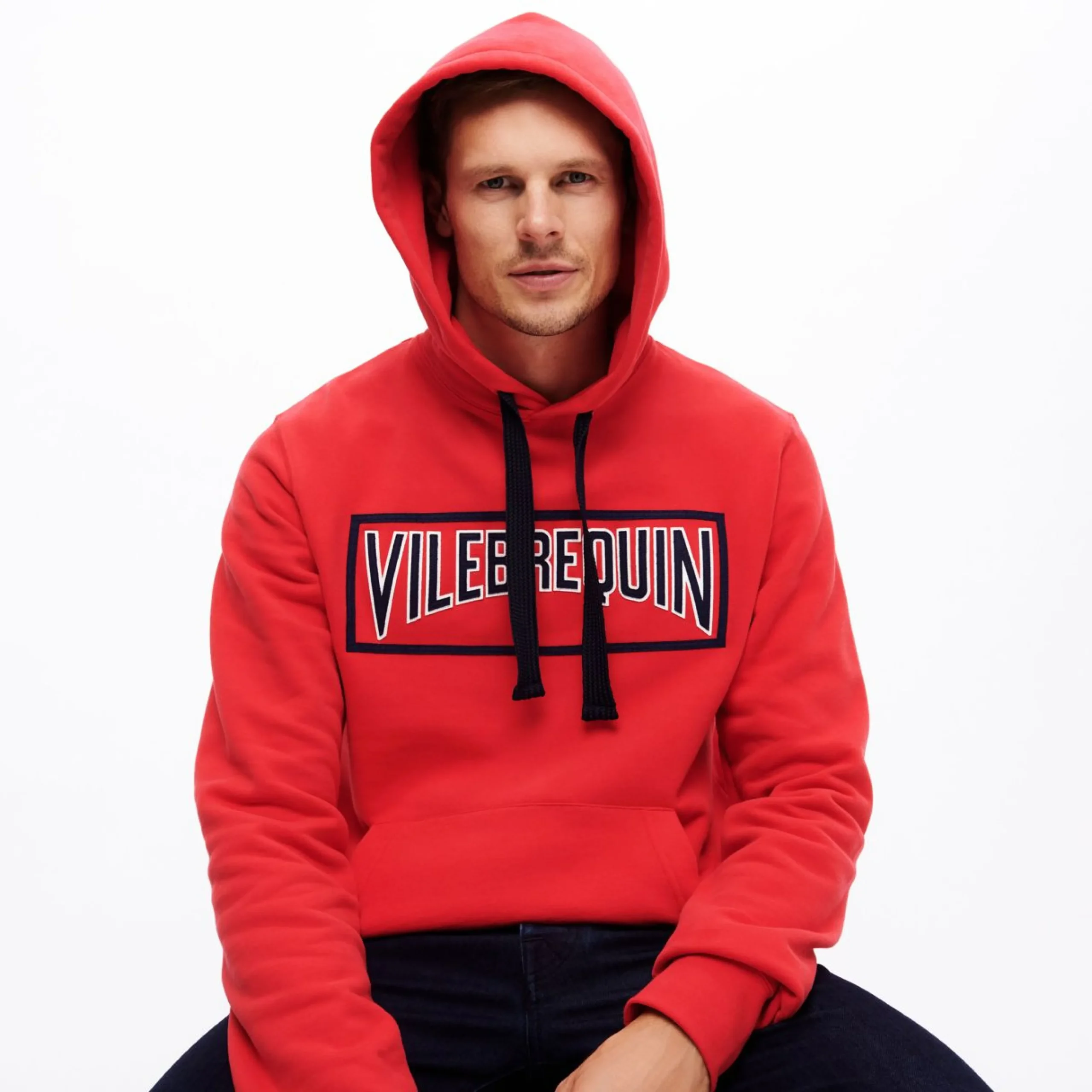 Homme Vilebrequin Sweats^Sweat A Capuche Brodé En Coton Homme Uni