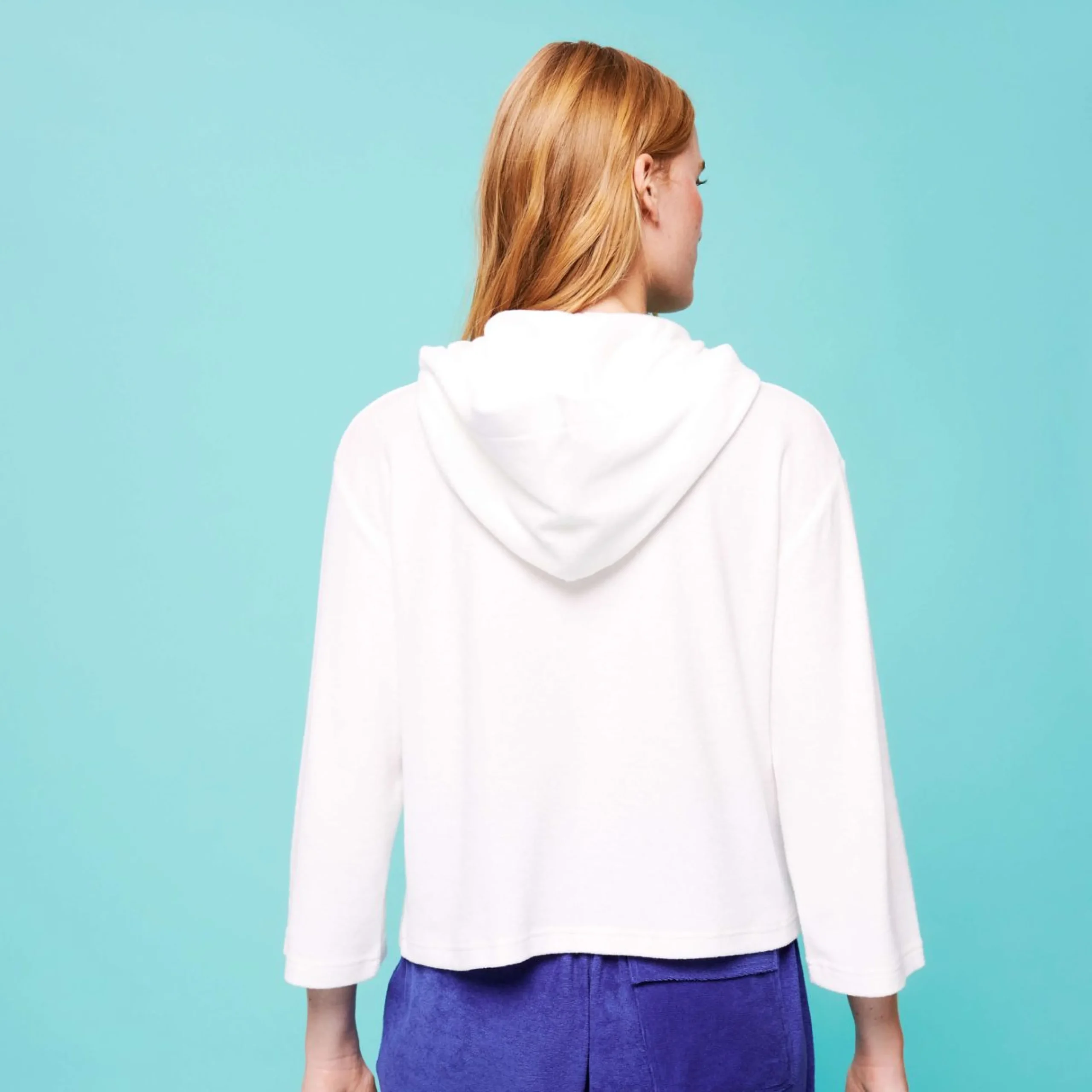 Femme Vilebrequin T-Shirts Et Pulls^Sweat A Capuche Eponge Uni Femme