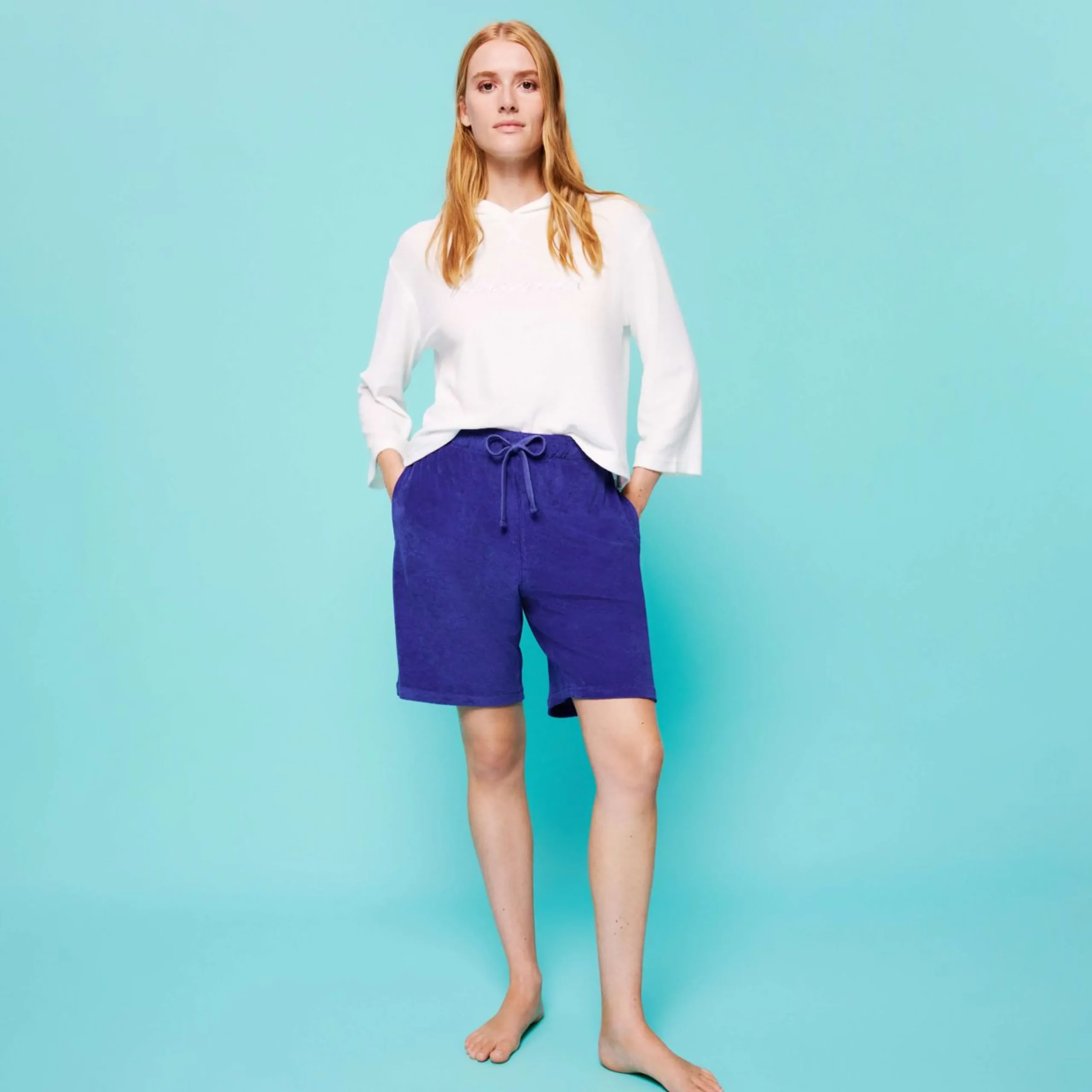 Femme Vilebrequin T-Shirts Et Pulls^Sweat A Capuche Eponge Uni Femme