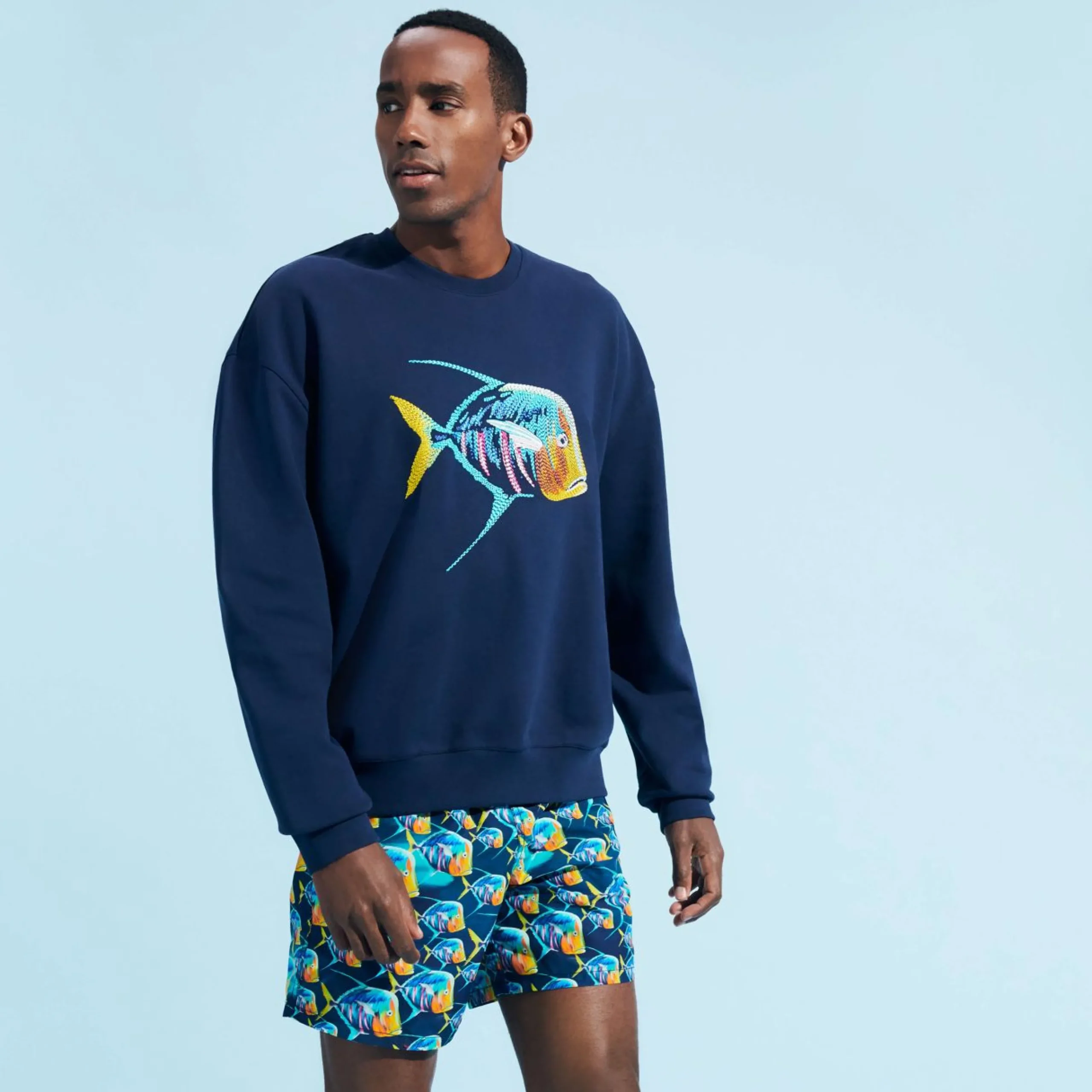 Homme Vilebrequin Sweats^Sweatshirt Coton Organique Homme Piranhas
