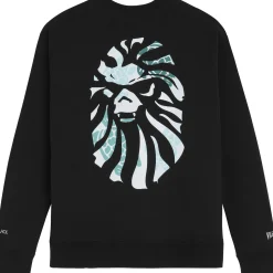 Homme Vilebrequin Sweats^Sweatshirt Homme En Coton Imprime Turtles - X Bape® Black