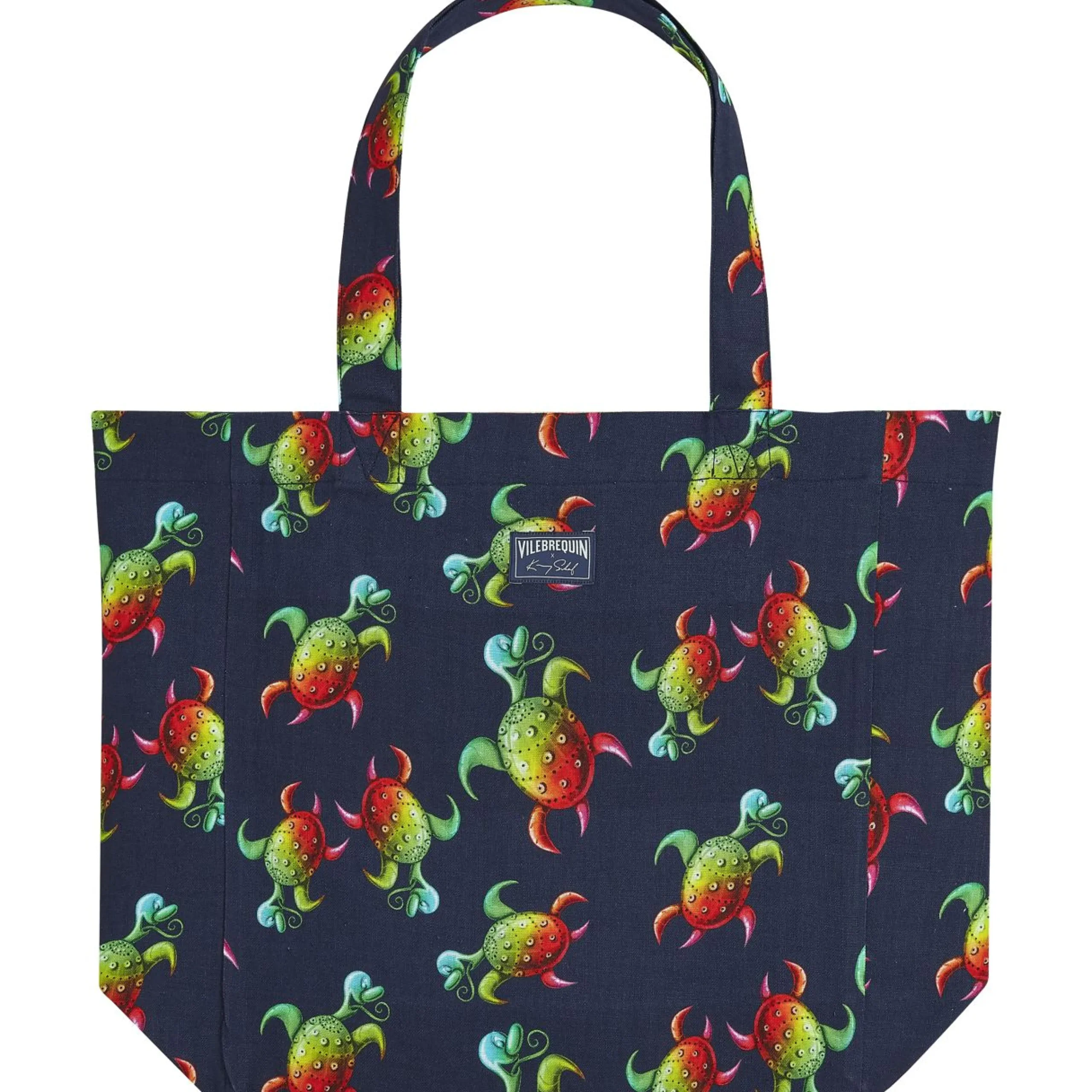 Homme Vilebrequin Le Père & Fils^Tote Bag Tortues Rainbow Multicolor - X Kenny Scharf