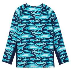 Homme Vilebrequin T-Shirts Anti Uv^T-Shirt Anti Uv Manches Longues Homme Requins 3D