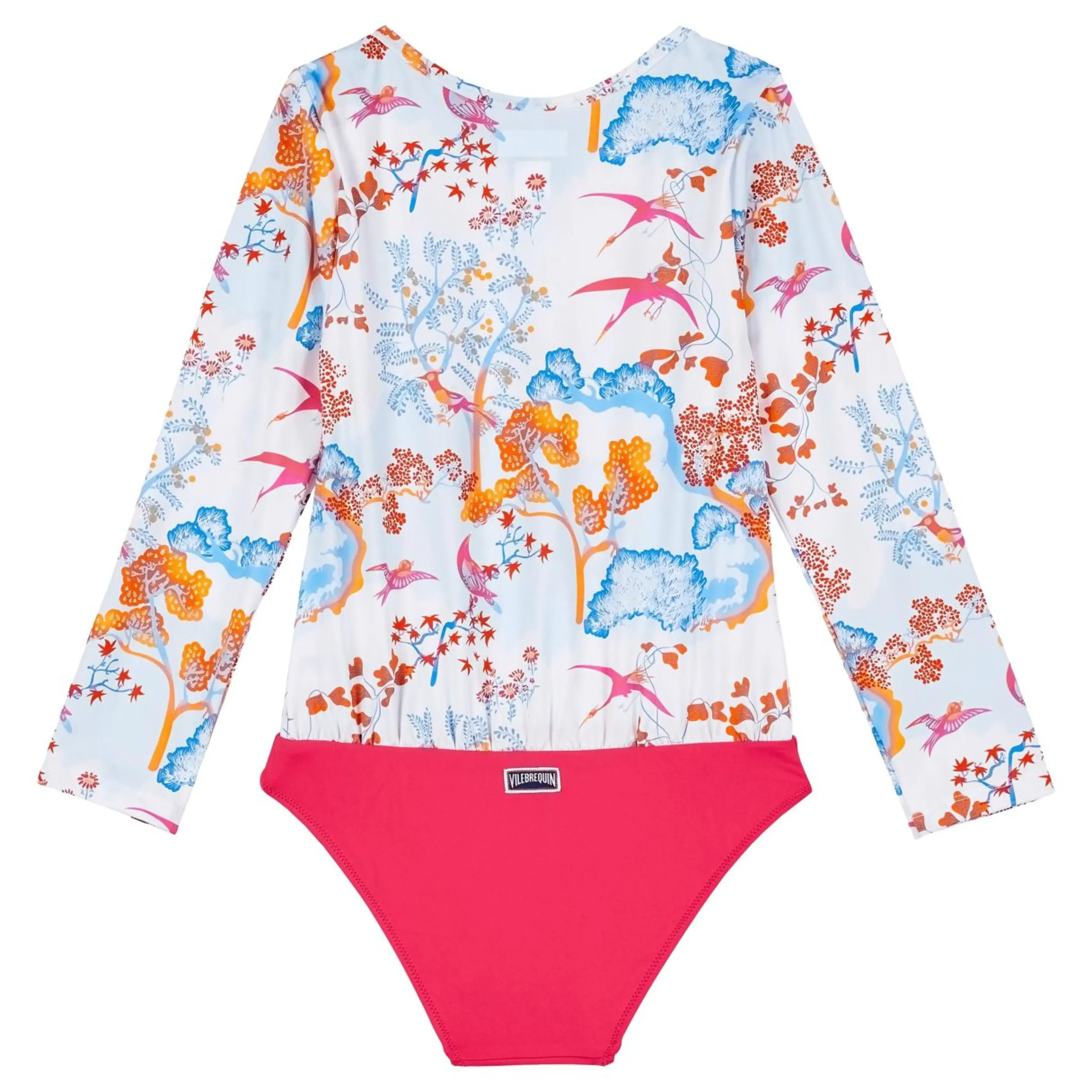 Fille Vilebrequin Une Pièce^T-Shirt Anti Uv Une Pièce Manches Longues Fille Peaceful Trees