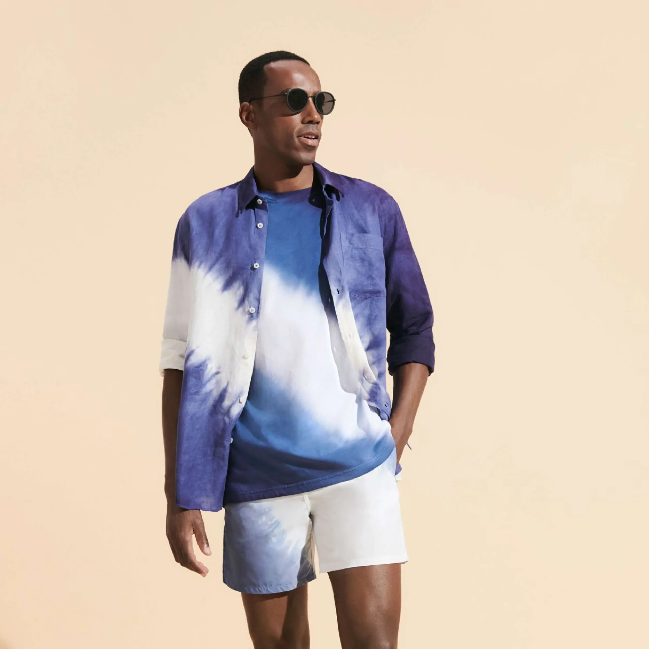 Homme Vilebrequin T-Shirts^T-Shirt Coton Organique Homme Tie & Dye
