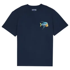 Homme Vilebrequin T-Shirts^T-Shirt Coton Organique Homme Piranhas Brodé