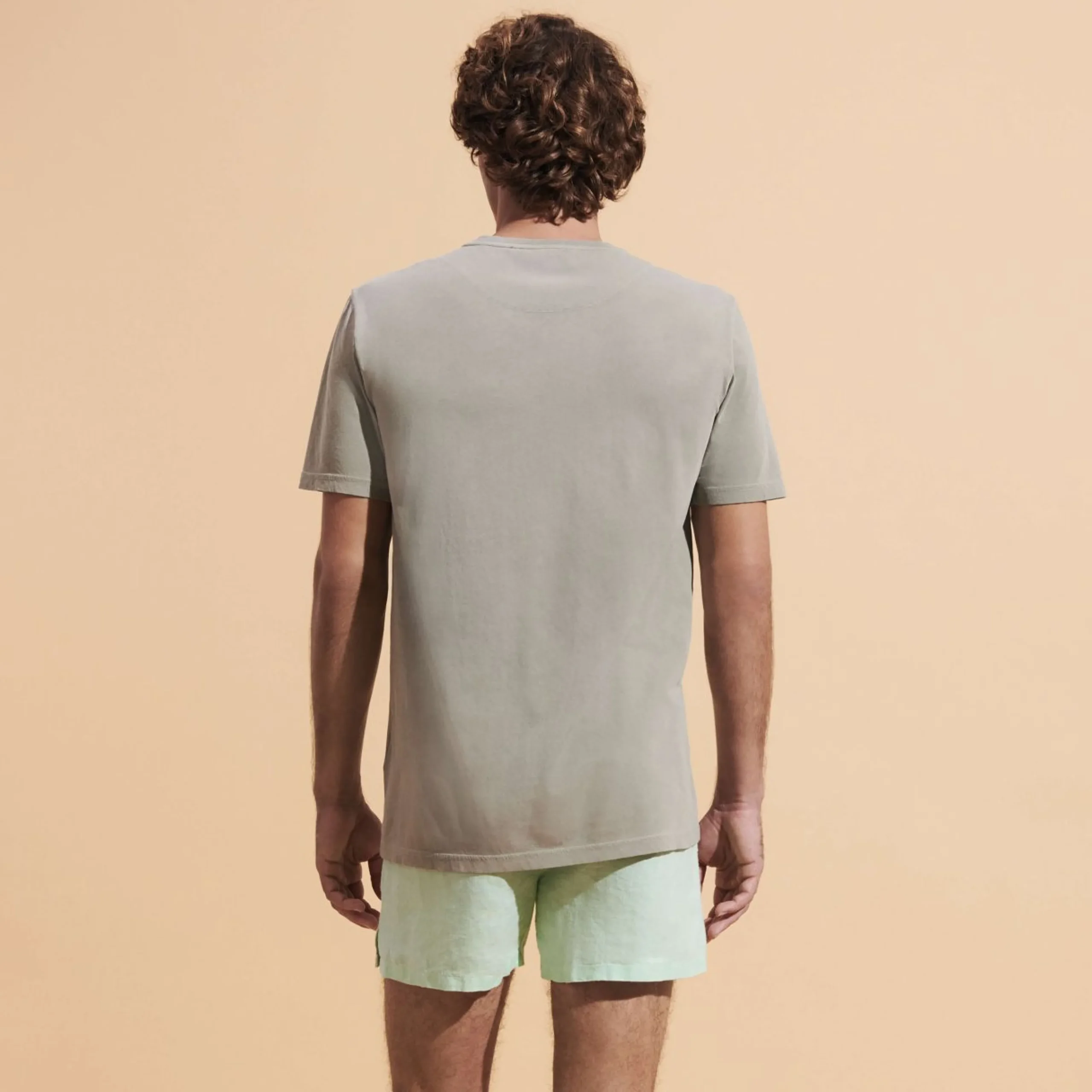 Homme Vilebrequin T-Shirts^T-Shirt Coton Organique Teinture Minerale Homme