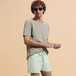 Homme Vilebrequin T-Shirts^T-Shirt Coton Organique Teinture Minerale Homme