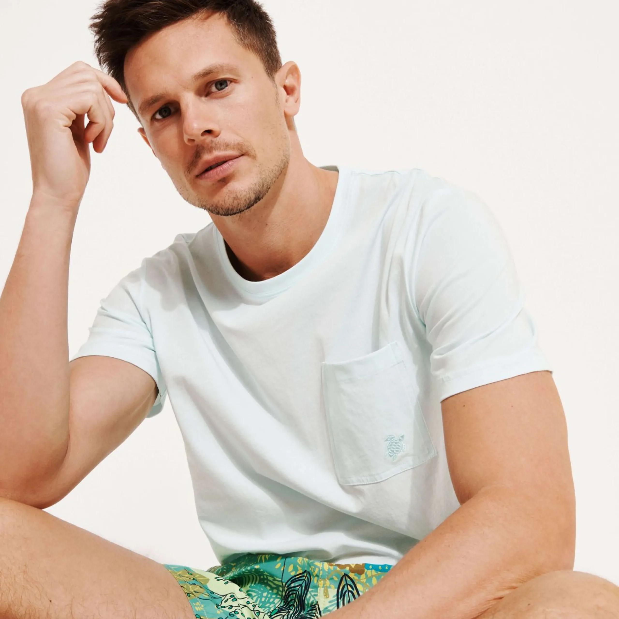 Homme Vilebrequin T-Shirts^T-Shirt En Coton Bio Homme Uni