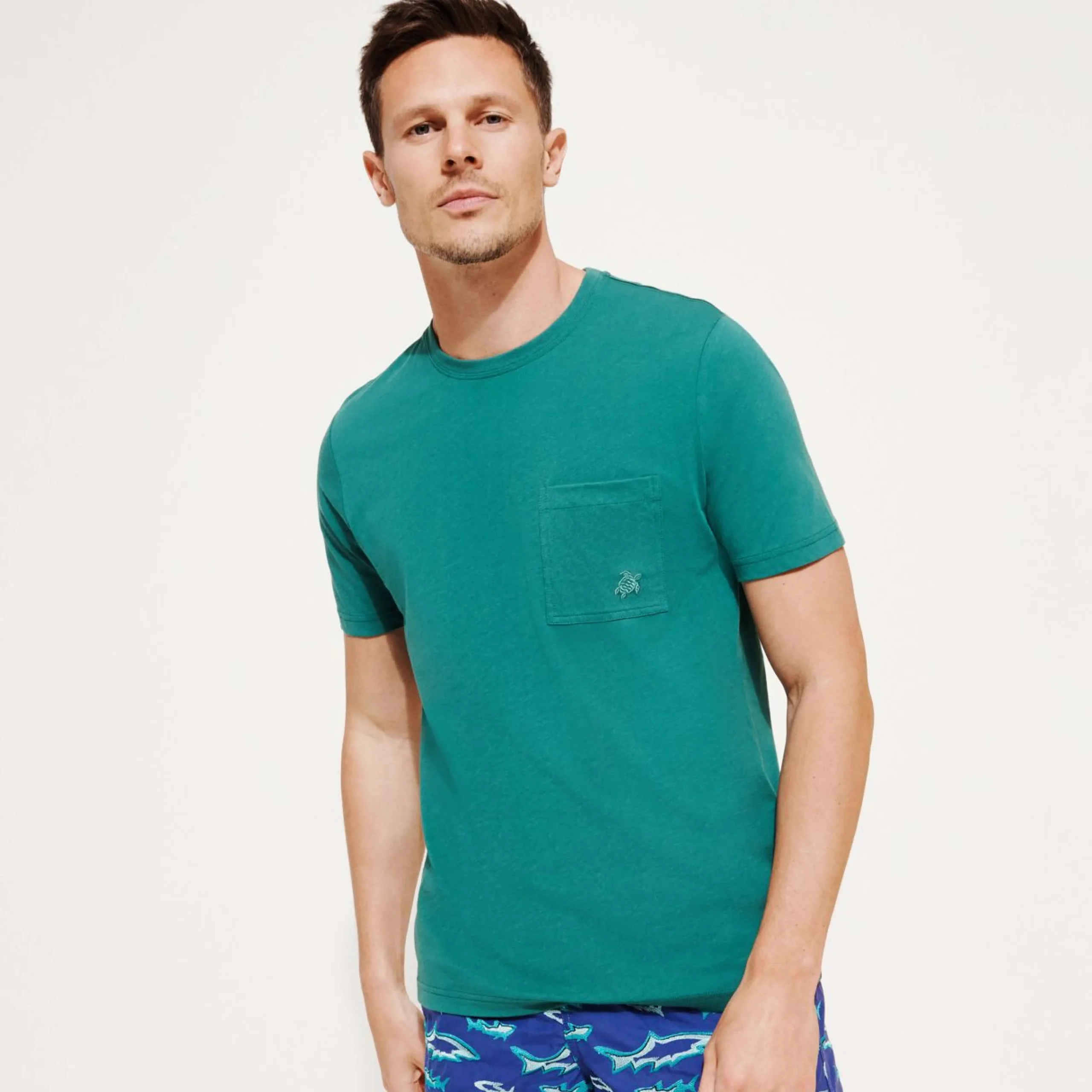 Homme Vilebrequin T-Shirts^T-Shirt En Coton Bio Homme Uni