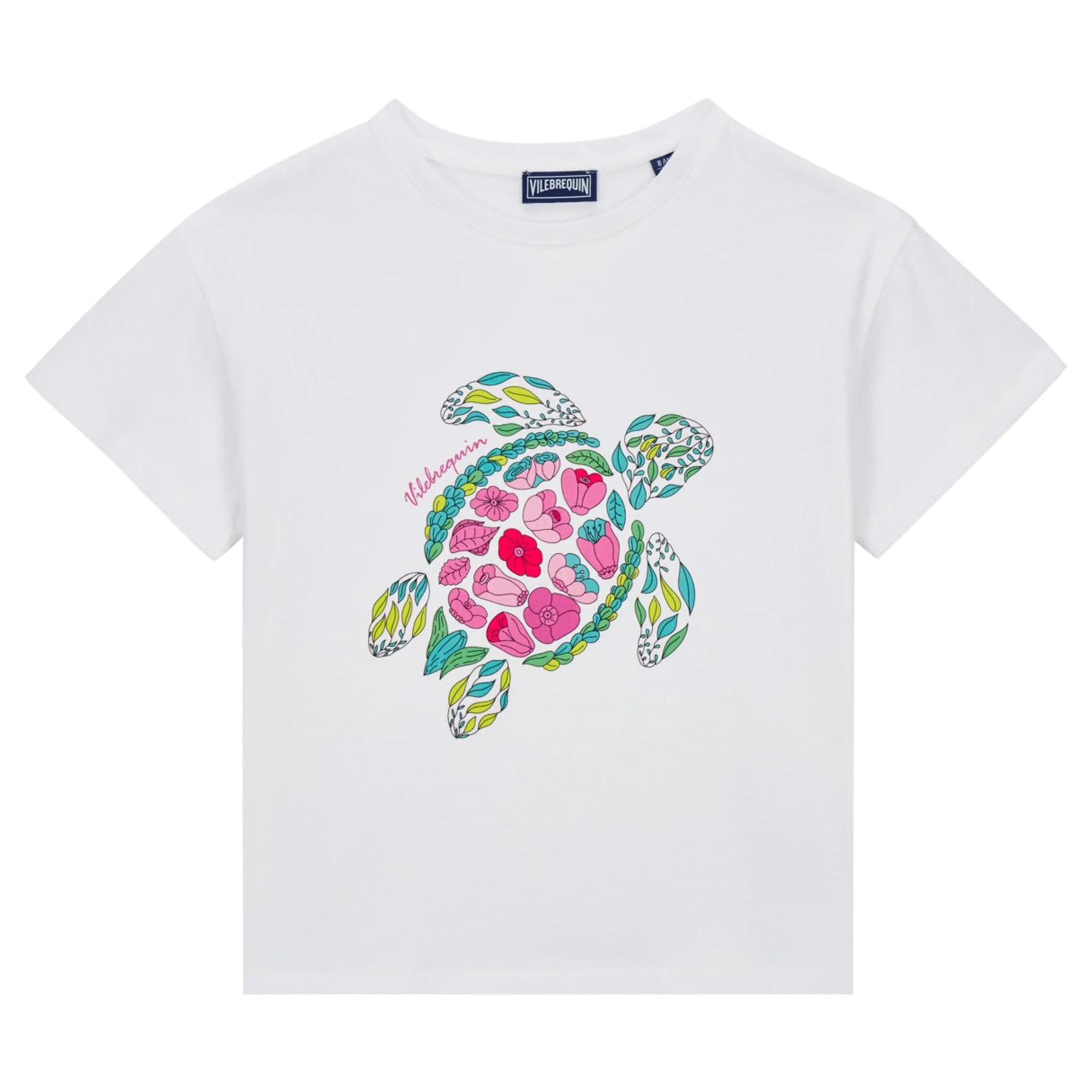 Fille Vilebrequin T-Shirts^T-Shirt En Coton Fille Provencal Turtle
